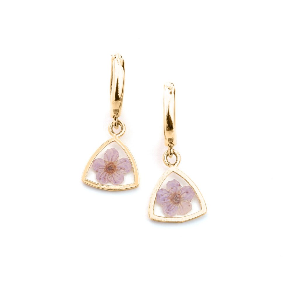 עגילי עדינות משולש דבדבן