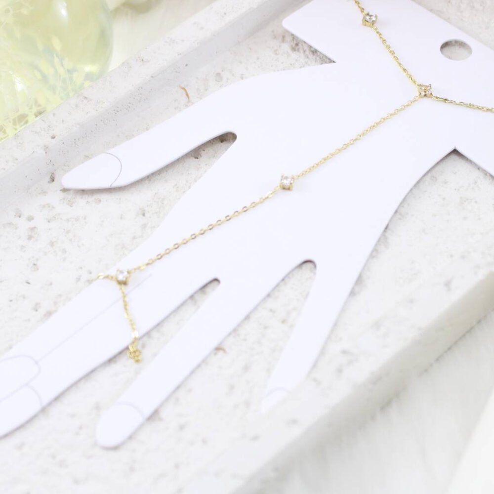 צמיד טבעת זרקונים עדין