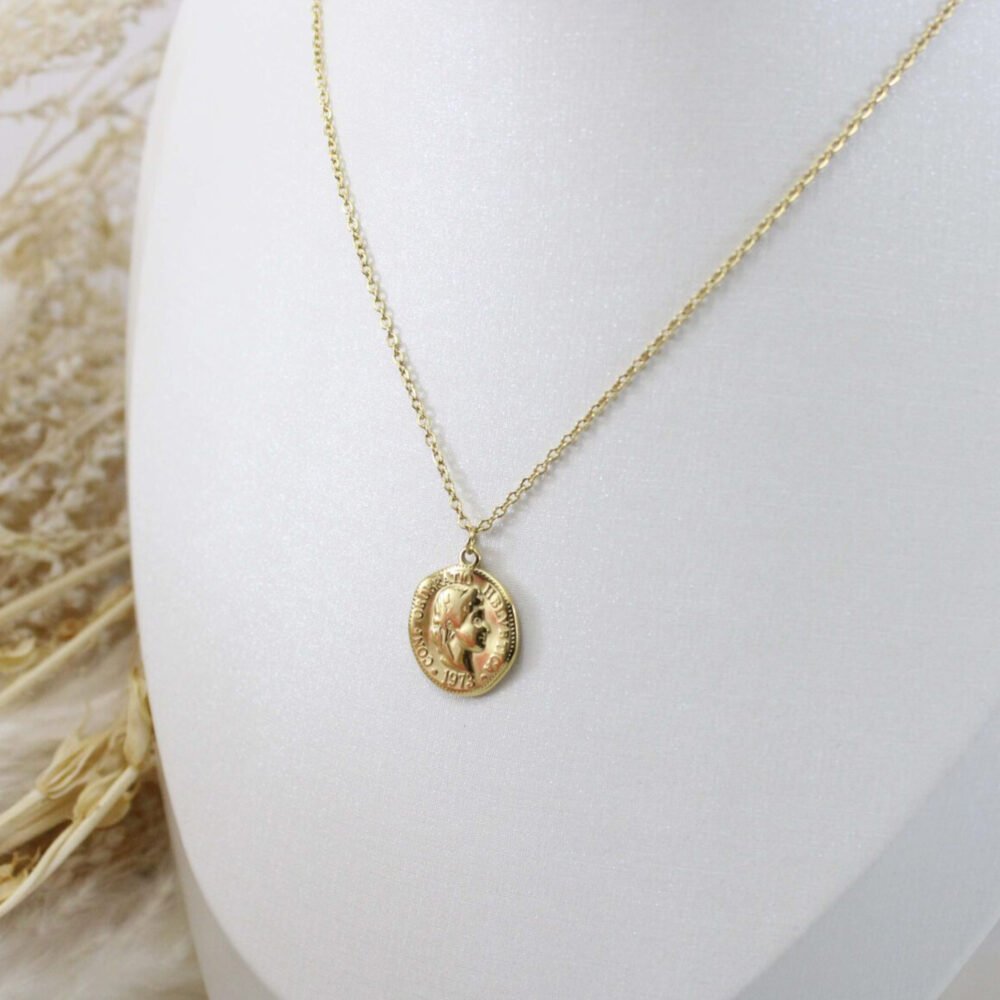 שרשרת זהב מטבע