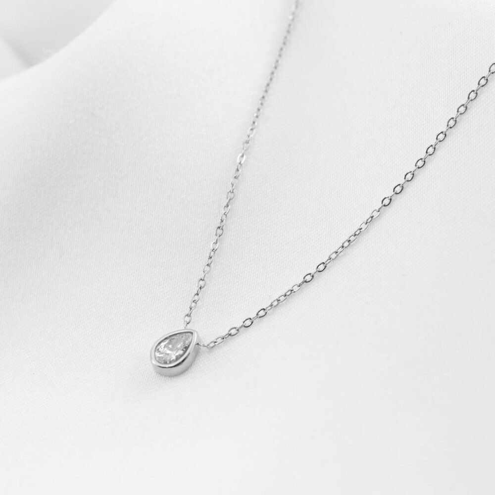 שרשרת זרקון טיפה